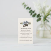 ベビー詩の本に赤ちゃんシャワーが付く エンクロージャーカード (スタンド正面)