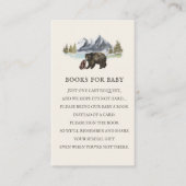 ベビー詩の本に赤ちゃんシャワーが付く エンクロージャーカード (正面)