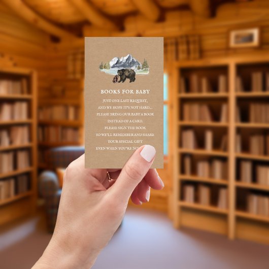 ベビー詩の本に赤ちゃんシャワーカードストック エンクロージャーカード