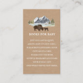 ベビー詩カードストック水牛の赤ちゃんシャワーのための本 エンクロージャーカード (正面)