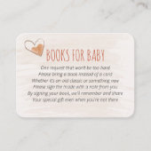 ベビー詩ニュートラル虹の赤ちゃんシャワーのための本 エンクロージャーカード (正面)