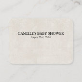 ベビー詩柑橘系オレンジニュートラルの本 エンクロージャーカード (裏面)