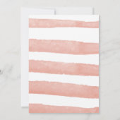 ベビー誕生のお知らせハローウォーターの色のストライプ (裏面)