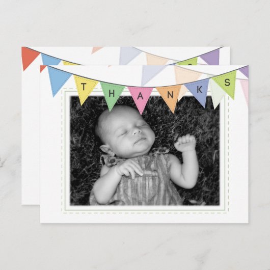 ベビー誕生のお知らせ写真はがき 案内ポストカード (正面/裏面)