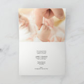 ベビー誕生のお知らせ写真コラージュ カード (内部)