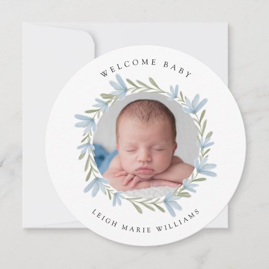 ベビー誕生のお知らせ歓迎ベビー (正面)