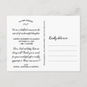 ベビー誕生のお知らせ&ありがとうフォトコラージュ ポストカード (裏面)