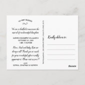 ベビー誕生のお知らせ&ありがとうフォトコラージュ ポストカード (裏面)