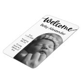 ベビー誕生のお知らせ – アーチ型フォトマグネット マグネット (左側)