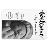 ベビー誕生のお知らせ – アーチ型フォトマグネット マグネット (横)