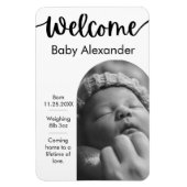 ベビー誕生のお知らせ – アーチ型フォトマグネット マグネット (縦)