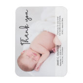 ベビー誕生のお知らせ、スクリプトをありがとう マグネット (縦)