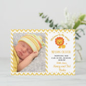 ベビー誕生のお知らせ(写真生まれたばかりの) (スタンド正面)