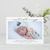 ベビー誕生の紹介 案内状 (スタンド正面)