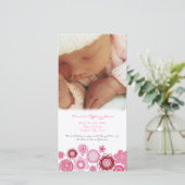 ベビー誕生カスタム発表フォトカード 案内状 (スタンド正面)