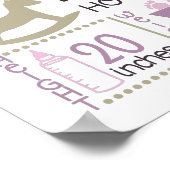 ベビー誕生グラフのポスター ポスター (角)