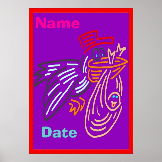 ベビー誕生デイポスター ポスター (正面)