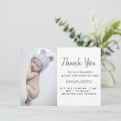 ベビー誕生写真の発表サンキューカード (スタンド正面)