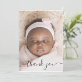 ベビー誕生写真の発表サンキューカード サンキューカード (スタンド正面)