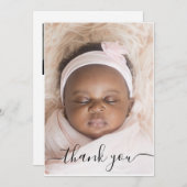 ベビー誕生写真の発表サンキューカード サンキューカード (正面/裏面)