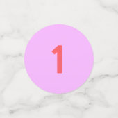 ベビー誕生日オン紫と黄 コンフェッティ (スモール正面)