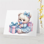 ベビー誕生日カード カード (黄色い花)