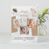 ベビー誕生日カード 招待状 (スタンド正面)