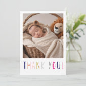 ベビー誕生日サンキューカード 招待状 (スタンド正面)