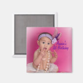 ベビー誕生日光磁石 マグネット (正面/裏面)