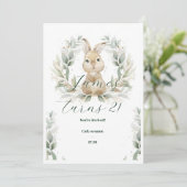 ベビー誕生日招待状 招待状 (スタンド正面)