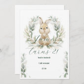 ベビー誕生日招待状 招待状 (正面/裏面)