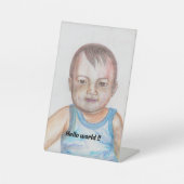 ベビー誕生日 台座サイン (正面)