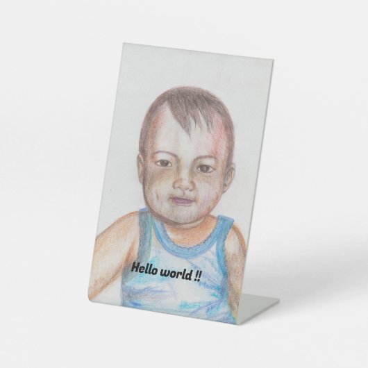 ベビー誕生日 台座サイン (正面)