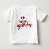 ベビー誕生日Tシャツ ベビーTシャツ (裏面)