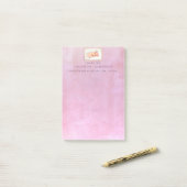 ベビー誕生発表ありがとうギフトお願い ポストイット (デスク上)