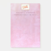 ベビー誕生発表ありがとうギフトお願い ポストイット (正面)