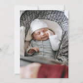 ベビー誕生発表ジンジャーブレッド 案内状 (裏面)