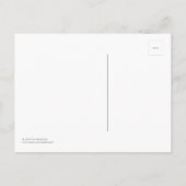 ベビー誕生発表ピンク水玉模様 案内ポストカード (裏面)