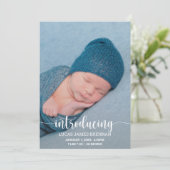 ベビー誕生発表フォトカードのご紹介 案内状 (スタンド正面)