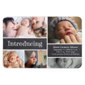 ベビー誕生発表フォトコラージュ紹介 マグネット (横)