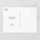 ベビー誕生発表フォトブルー 案内ポストカード (裏面)