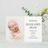 ベビー誕生発表写真コラージュのご紹介 案内状 (スタンド正面)