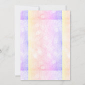 ベビー誕生発表女子または男カスタマイズの子 案内状 (裏面)