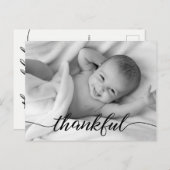 ベビー誕生発表感謝的なカスタム写真 案内ポストカード (正面/裏面)