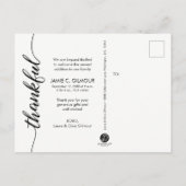 ベビー誕生発表感謝的なカスタム写真 案内ポストカード (裏面)