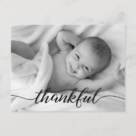 ベビー誕生発表感謝的なカスタム写真 案内ポストカード