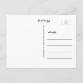 ベビー誕生発表葉書 | 初めまして 案内ポストカード (裏面)