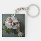 ベビー誕生統計の発表写真 キーホルダー (裏面)