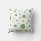 ベビー誕生統計グリーンサークル写真 クッション (裏面)