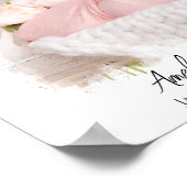 ベビー誕生統計フォト生まれたばかりのキープサケ子供部屋 ポスター (角)